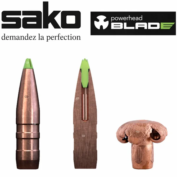 Balles Sako Powerhead Blade 6.5 Creedmoor 120 Grains Par 20