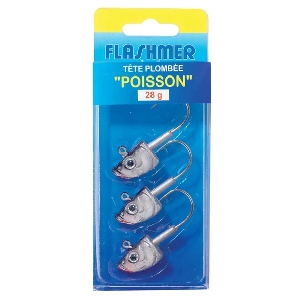 Blister de 3 Têtes Peintes Poisson