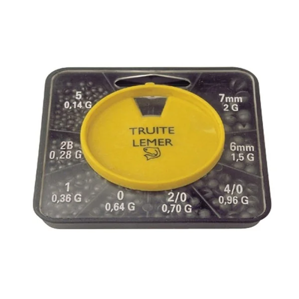 Boite 8 cases carrée de plombs fendus peints vert 120 gr Anglaise SSG-AAA-BB-1-3-4-6-8