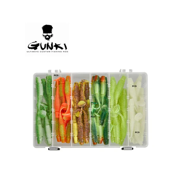 Box Leurres Souples Gunki Tipsy SXL Dark Water 10CM Par 60