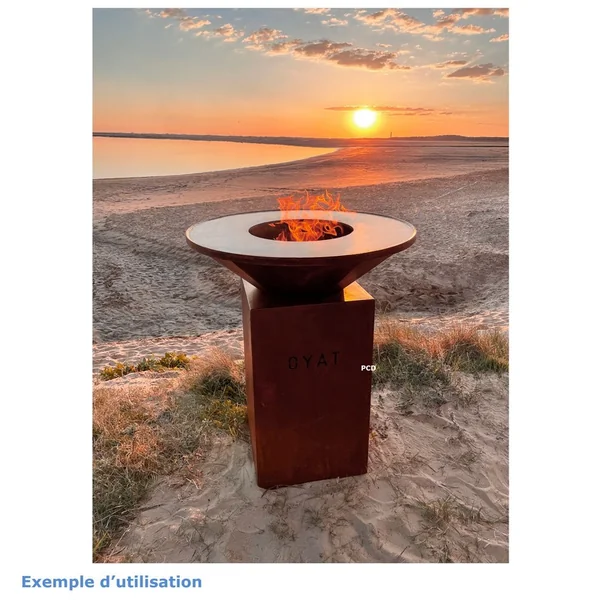 Braséro Oyat Origine 82 Cognac En Acier Corten