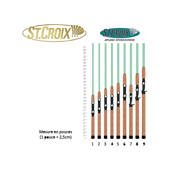 CANNE MER CASTING ST CROIX AVID INSHORE FAST 2M13 MH