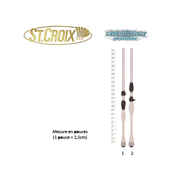 CANNE MER SPINNING ST CROIX LEGEND XTREME INSHORE FAST 2M13 MH