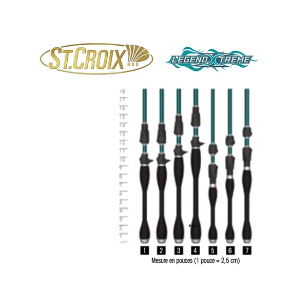 CANNE SPINNING ST CROIX LEGEND XTREME FAST 2M13 M 2 BRINS