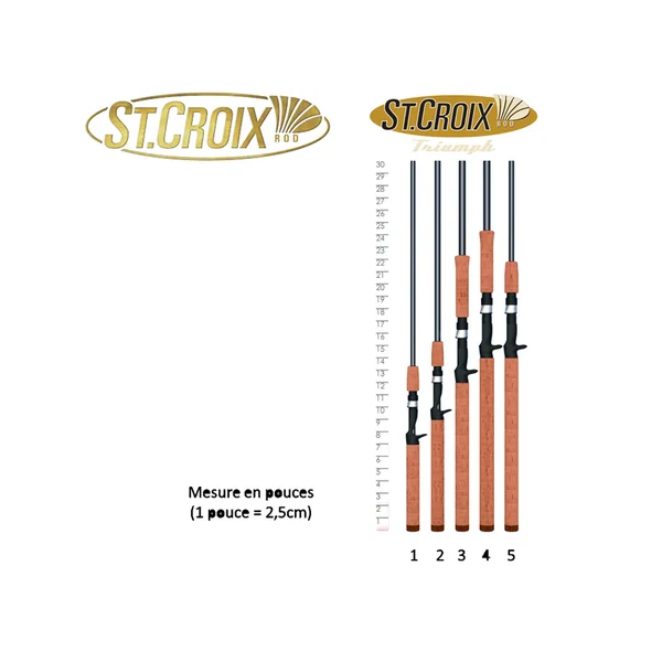 CANNE SPINNING ST CROIX TRIUMPH TRAVEL FAST 1M82 L 4 BRINS