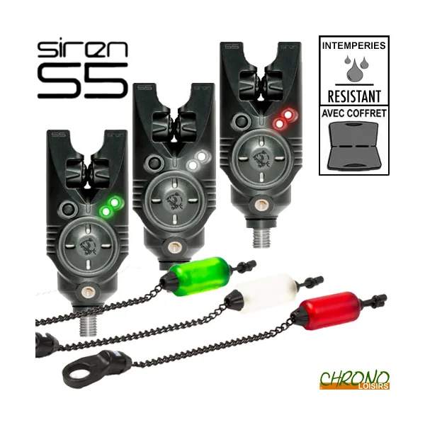 Coffret Nash 3 Détecteurs Siren S5 Digital Color + 3 Hanger Nash