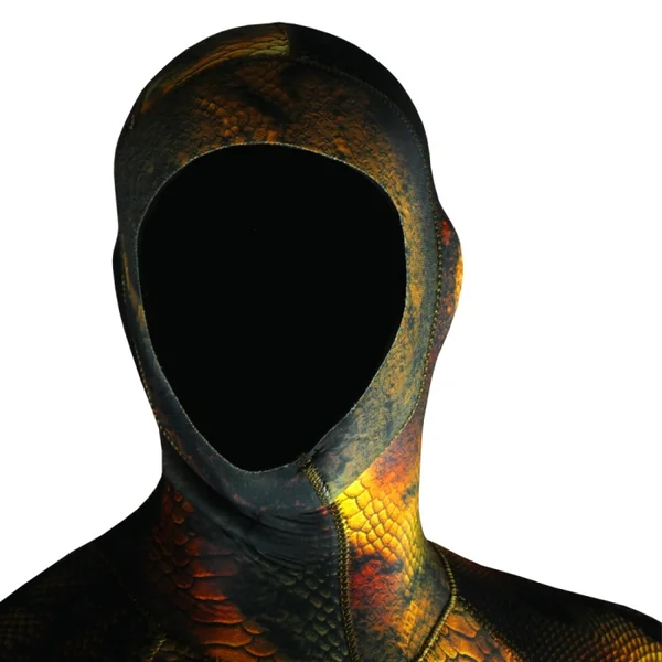 Combinaison de chasse sous marine Denty Spearfishing Anaconda Marron Or 5 mm