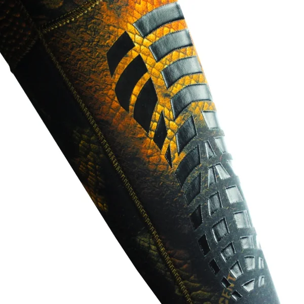 Combinaison de chasse sous marine Denty Spearfishing Anaconda Marron Or 5 mm