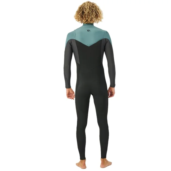 Combinaison homme Rip Curl Dawn patrol Performance 3/2 Front zip - Green-LT