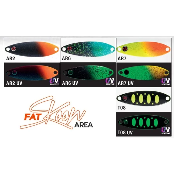 Cuillers ondulantes Sakura Skoon fat area - 30MM - 2,4G - T08 (Black Fury Trout)