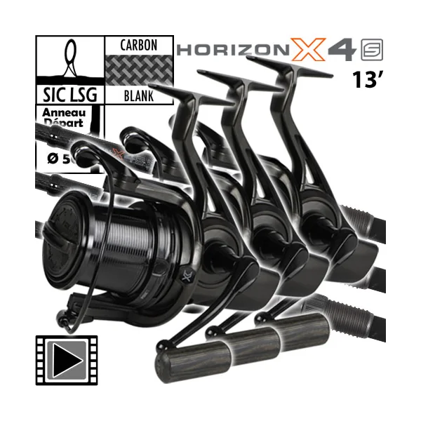 Ensemble Fox Horizon X4 S Slim Shrink 13' 3.75lbs 14000XC (les 3)