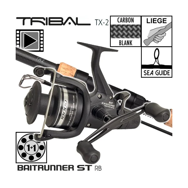 Ensemble Shimano TX-2A Carp Full Cork 10' 3lbs Baitrunner ST 10000 RB