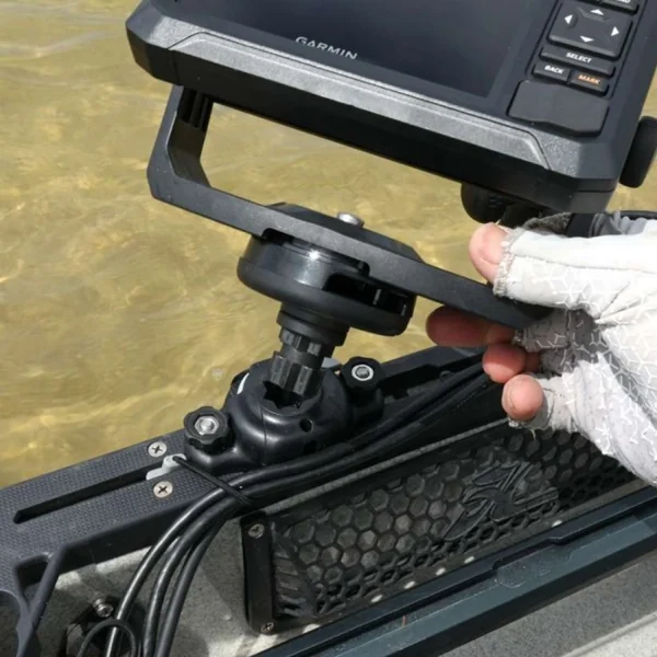 Etrier fixe Railblaza avec Adaptateur Garmin Fishfinder Mount Low