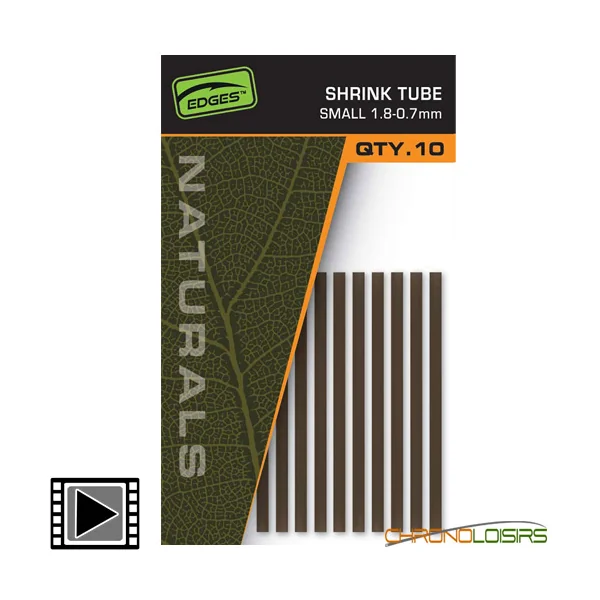 Gaine Thermo Rétractable Fox Edges Naturals Shrink Tube S 1.8-0.7mm (par 10)