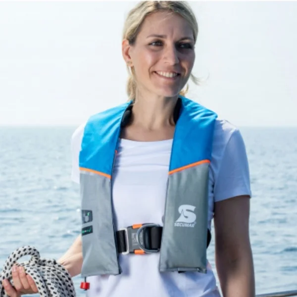 Gilet de sauvetage Automatique Secumar Ultra 170 Harness 165N + harnais