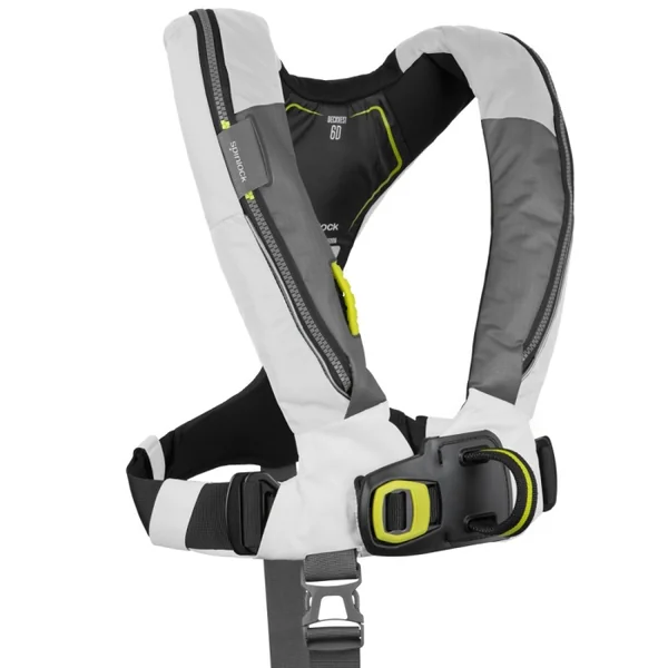 Gilet gonflable Spinlock 6D Deckvest 170 N Automatique Blanc Tropic + Harnais