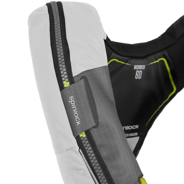 Gilet gonflable Spinlock 6D Deckvest 170 N Automatique Blanc Tropic + Harnais