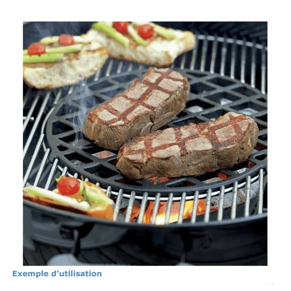 Grille De Saisie En Fonte D'Acier Pour Gourmet BBQ System Weber