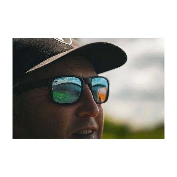 Lunettes Polarisantes Fox Rage Transparent Black Brown Lens Mirror Blue