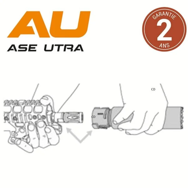 Modérateur De Son Ase Utra Dual Borelock 556-QM2 Noir AU1701-BC