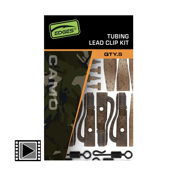 Montage Fox Edges Camo Tubing Leadclip Kit (par 5)