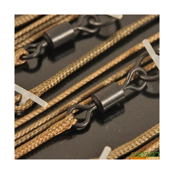 Montage Korda Leadcore Emerillon Anneau 1m (par 3)