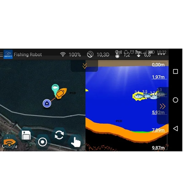 Pack Bateau d'Amorçage Anatec Monocoque S Camou OAK Avec Télécommande DE-SR07 Et Fishing Robot