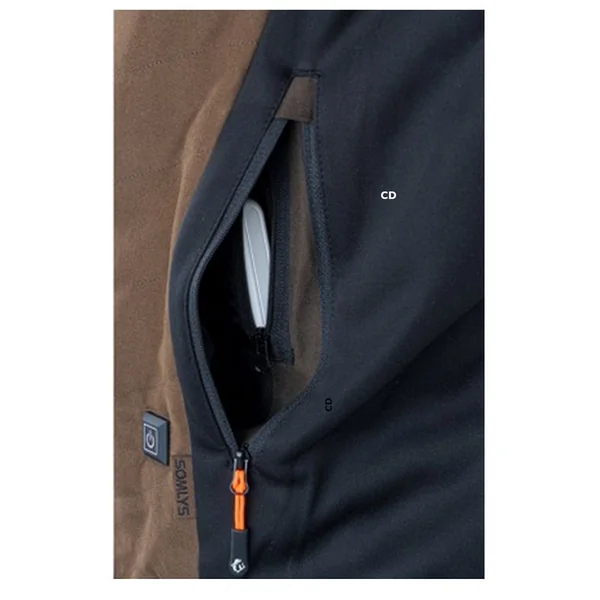 Pack Gilet Chauffant Homme Somlys Prestige Marron 209 Et Batterie 10mAH 5V