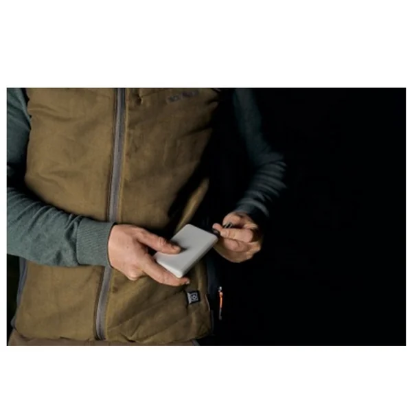 Pack Gilet Chauffant Homme Somlys Prestige Marron 209 Et Batterie 10mAH 5V