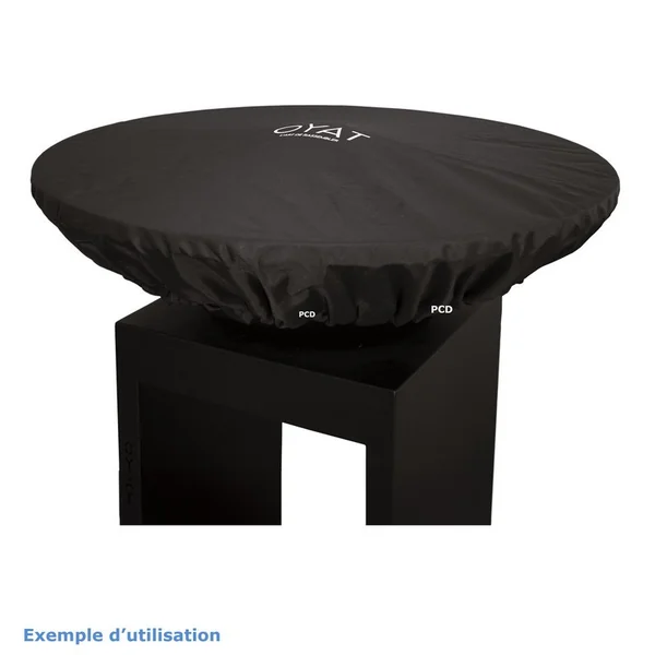 Pack Promo Braséro Oyat B.B.O 78 Cognac En Acier Corten Avec Grille De Cuisson Et Housse