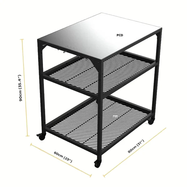 Pack Promo Four A Pizza A Gaz Ooni Koda 2 Noir Avec Table Inox Modulaire Médium