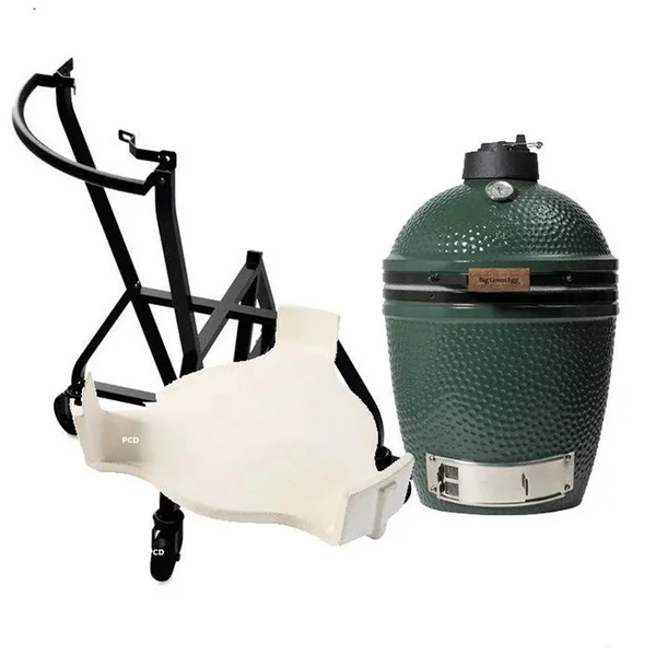 Pack Promo Kamado Big Green Egg Large avec Chariot et Conveggtor Modèle Exposition