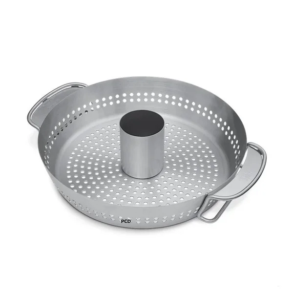 Pack Promo Kamado Weber Summit E6 Barbecue Charbon 61cm Avec Support De Cuisson Pour Poulet