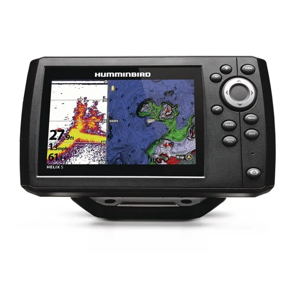 Sondeur GPS Humminbird Hélix 5 G3 CHIRP XD 2D + Sonde 50/200 KHz