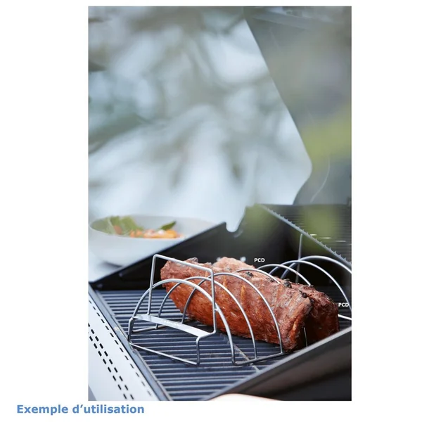 Support A Viande Et Travers De Porc Barbecook En Inox