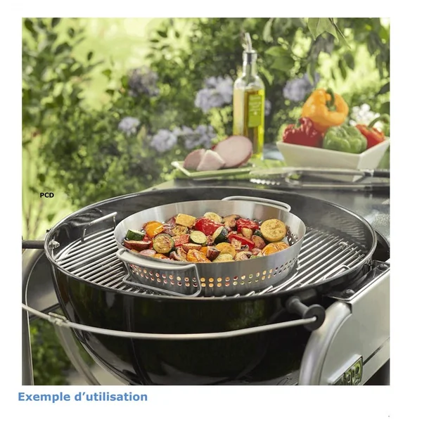 Support De Cuisson Pour Poulet En Inox Pour Gourmet BBQ System Weber