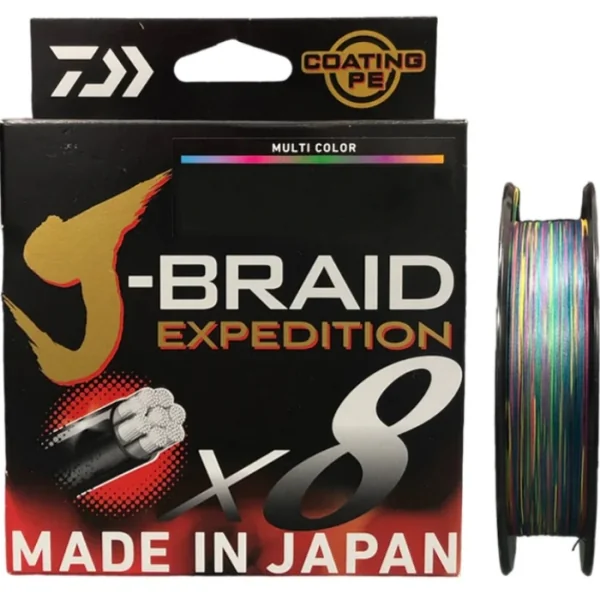 Tresse Daiwa J-Braid Expedition X 8 Multicolore - 500 M