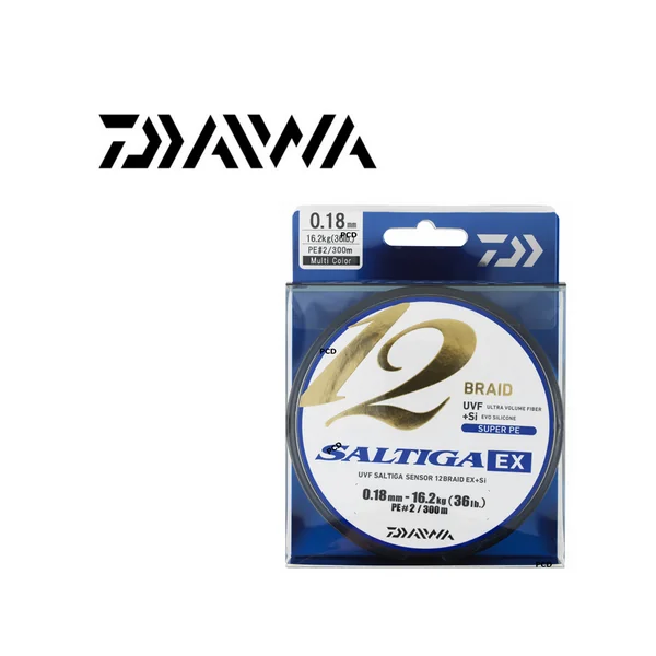 TRESSE DAIWA SALTIGA 12 BRAID EX 600M MULTICOLORE