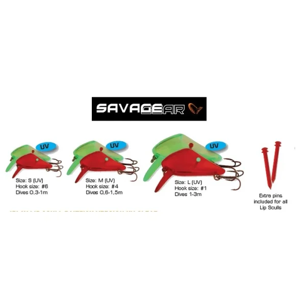 Têtes plastiques à bavette Lip Scull 2 couleurs Savagear