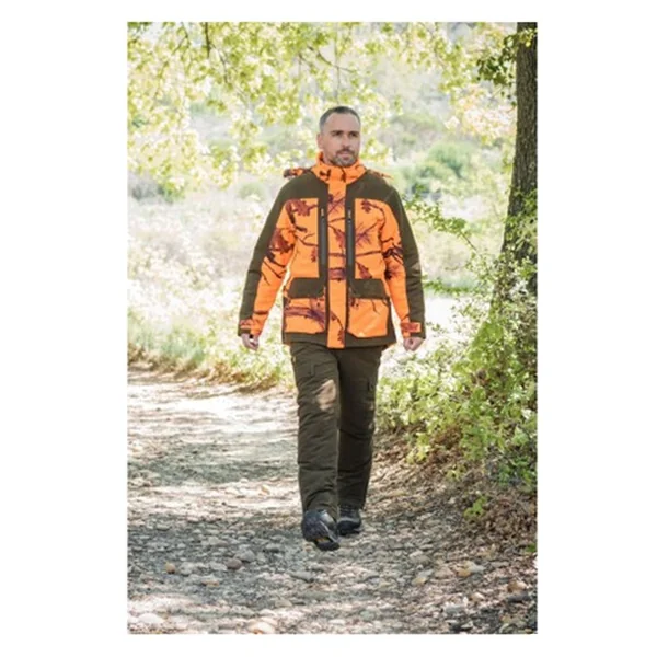 Veste Homme Somlys 476 Prestige Warm Camo Orange Blaze Marron