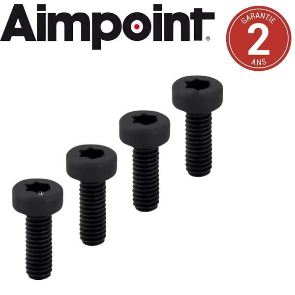 Vis De Remplacement Aimpoint M3 Pour Duty RDS Montage 39mm Par 4